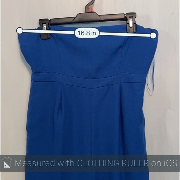 (M) 19 COOPER ST TRUE BLUE ONE SHOULDER w/ Cutout detail Sleeveless JUMPSUIT - Picture 11 of 16